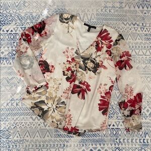 WHBM Floral Blouse